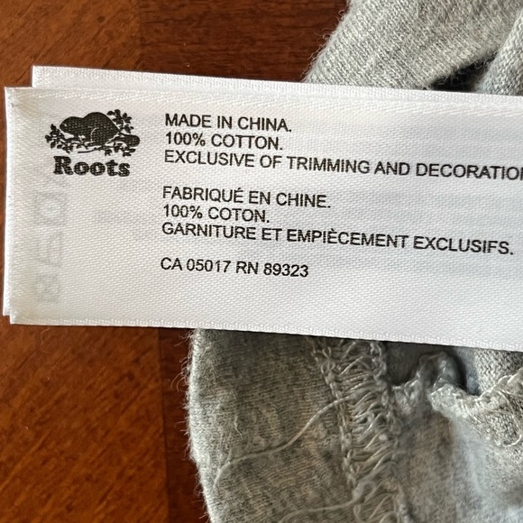 (M) ROOTS sweat top Heather Grey Oversized - Picture 4 of 5